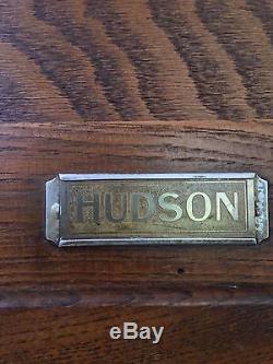 Antique Oak Hudson Ice Box or Liquor Cabinet