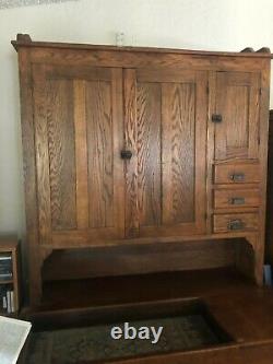 Antique Oak Kitchen Cabinet Hoosier