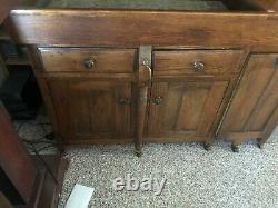 Antique Oak Kitchen Cabinet Hoosier