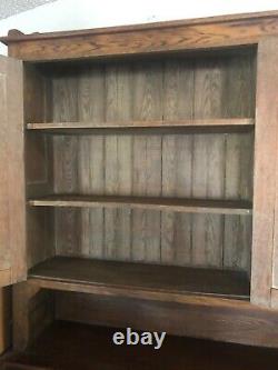 Antique Oak Kitchen Cabinet Hoosier