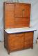 Antique Oak Kitchen Cabinet Unusual Roll Hoosier Type Cabinet