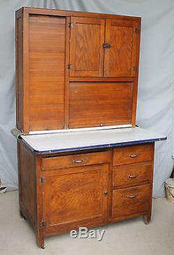 Antique Oak Kitchen Cabinet unusual roll Hoosier Type Cabinet