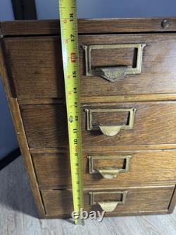 Antique Oak Letter File Cabinet
