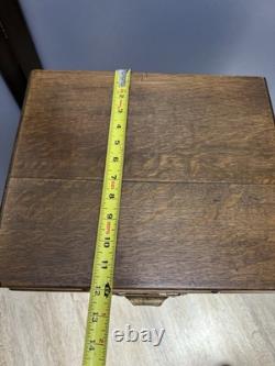 Antique Oak Letter File Cabinet
