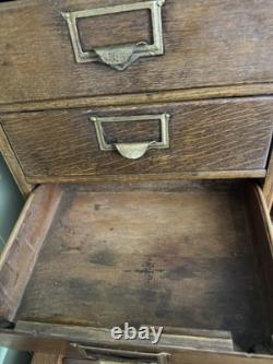 Antique Oak Letter File Cabinet