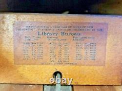 Antique Oak Library Card Catalog with Base