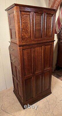 Antique Oak Ransom & Randolph Co. Deluxe Model Dental Cabinet #35