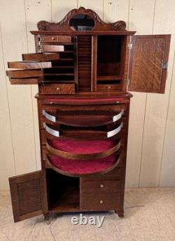 Antique Oak Ransom & Randolph Co. Dental Cabinet #40