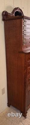 Antique Oak Ransom & Randolph Co. Dental Cabinet #40