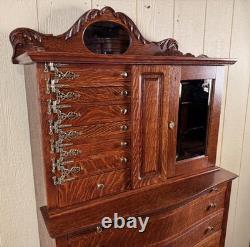 Antique Oak Ransom & Randolph Co. Dental Cabinet #40