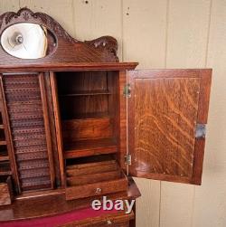 Antique Oak Ransom & Randolph Co. Dental Cabinet #40