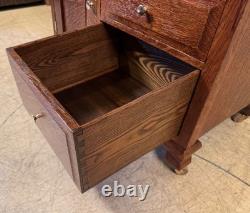 Antique Oak Ransom & Randolph Co. Dental Cabinet #40
