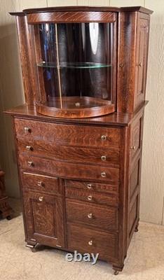 Antique Oak Ransom & Randolph Co. Dental/Doctor's Cabinet Very Rare Model