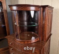 Antique Oak Ransom & Randolph Co. Dental/Doctor's Cabinet Very Rare Model