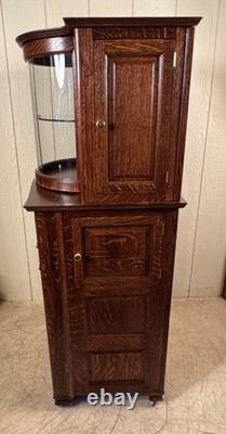 Antique Oak Ransom & Randolph Co. Dental/Doctor's Cabinet Very Rare Model