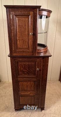 Antique Oak Ransom & Randolph Co. Dental/Doctor's Cabinet Very Rare Model