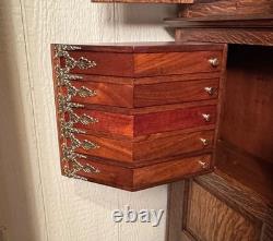 Antique Oak Ransom & Randolph Co. Dental/Doctor's Cabinet Very Rare Model