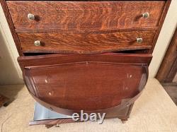 Antique Oak Ransom & Randolph Co. Dental/Doctor's Cabinet Very Rare Model
