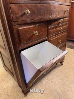Antique Oak Ransom & Randolph Co. Dental/Doctor's Cabinet Very Rare Model