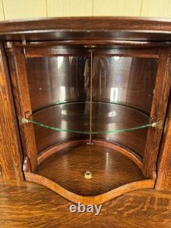 Antique Oak Ransom & Randolph Co. Dental/Doctor's Cabinet Very Rare Model