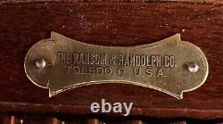 Antique Oak Ransom & Randolph Dental Cabinet #40