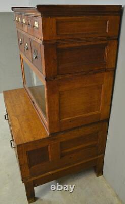 Antique Oak Sectional File Cabinet by Yawman #21438