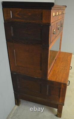 Antique Oak Sectional File Cabinet by Yawman #21438