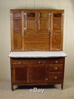 Antique Oak Sellers Hoosier Cabinet