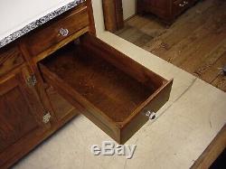 Antique Oak Sellers Hoosier Cabinet