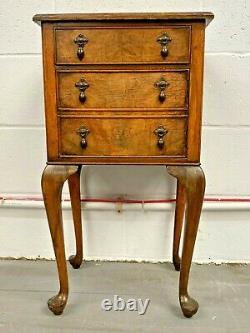 Antique Oak Side Table / Bedside / Sofa Table 1 Draw 1 Door