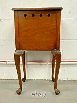 Antique Oak Side Table / Bedside / Sofa Table 1 Draw 1 Door