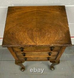 Antique Oak Side Table / Bedside / Sofa Table 1 Draw 1 Door