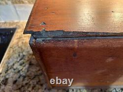 Antique Oak Spool Cabinet 10 Drawers, Great for Jewelry. Small Items