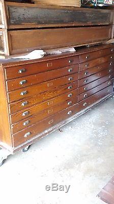 Antique Oak Vestry Cabinet