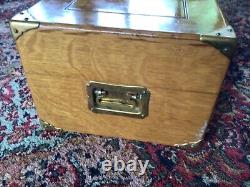 Antique Oak silverware chest dated June 1st 1899