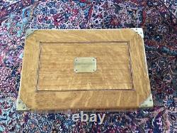 Antique Oak silverware chest dated June 1st 1899