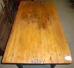 Antique Old Finish Possum Belly Baker Table Cabinet