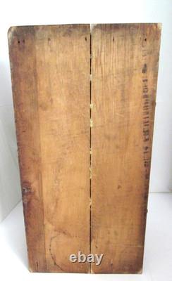 Antique Optometry Eye Glass 4 Drawer Storage Cabinet Oak 10 H x 23 L x 11 W