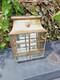 Antique Original French Brass Wall Display Cabinet Mirror Back Lions Head Rare