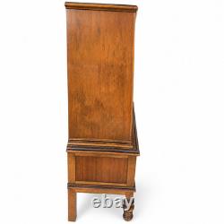 Antique Ornate Wood Bar Cabinet Storage Chest Carved Details John Widdicomb