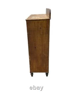 Antique Pa paint decorated Jelly cupboard milk cabinet primitive 1860 old paint