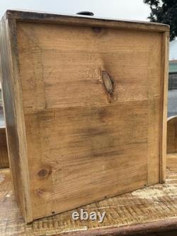 Antique Pa paint decorated Jelly cupboard milk cabinet primitive 1860 old paint