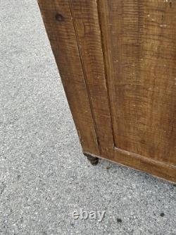 Antique Pa paint decorated Jelly cupboard milk cabinet primitive 1860 old paint
