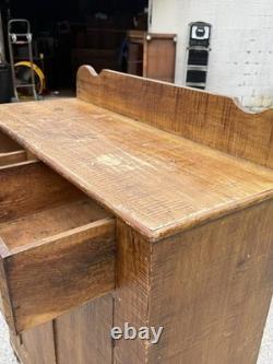 Antique Pa paint decorated Jelly cupboard milk cabinet primitive 1860 old paint