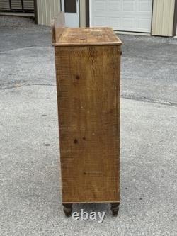 Antique Pa paint decorated Jelly cupboard milk cabinet primitive 1860 old paint