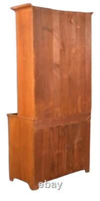 Antique Paint decorated dry sink step back cupboard folk art pa 1860 primitive