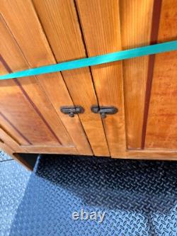 Antique Paint decorated dry sink step back cupboard folk art pa 1860 primitive