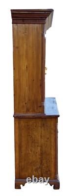Antique Pennsylvania Chippendale Poplar Pewter Cupboard / Cabinet
