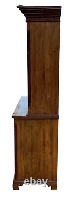 Antique Pennsylvania Chippendale Poplar Pewter Cupboard / Cabinet