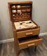 Antique Perfect Sewing Cabinet By Caswell Runyan Company With2 Drawers
